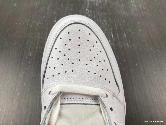 Rep Jordan Low 1 705329-101 White Retro Red Varsity 0821